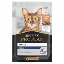 Вологий корм для котів Pro Plan Indoor Adult pouch 85 г (лосось)