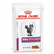 Royal Canin Renal Вологий корм для котів при захворюваннях нирок, курка, 85 г