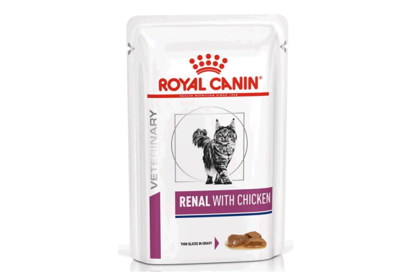 Royal Canin Renal Вологий корм для котів при захворюваннях нирок, курка, 85 г