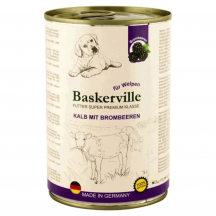 Baskerville Super Premium Kalb Mit Brombeeren Вологий корм для цуценят, телятина та ожина, 400 г