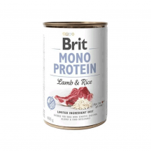 Вологий корм для собак Brit Mono Protein Lamb & Rice 400 г (ягня та рис)