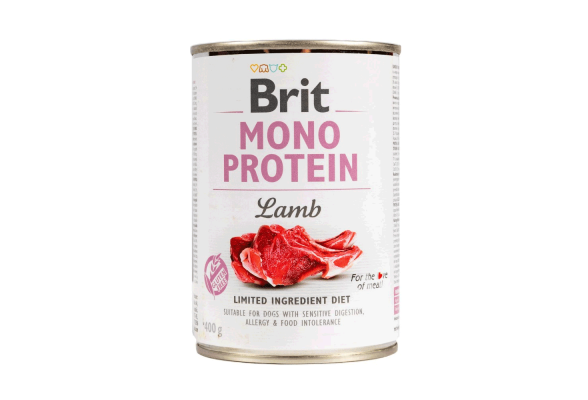 Вологий корм для собак Brit Mono Protein Lamb 400 г (ягня)