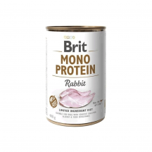 Вологий корм для собак Brit Mono Protein Rabbit 400 г (кролик)