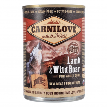 Вологий корм для собак Carnilove Lamb & Wild Boar 400 г (ягня та кабан)