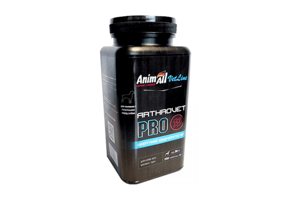 AnimAll VetLine Arthrovet PRO Витамины для собак больших пород, 2 г х 250 таб