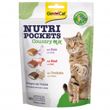 GimCat Nutri Pockets Вітамінні ласощі для котів, кантрі мікс, 150 г 