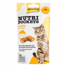 GimCat Nutri Pockets Вітамінізовані ласощі для котів, сир+таурин, 60 г