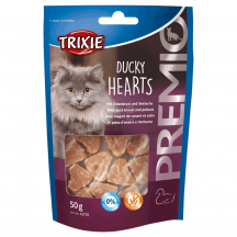 Trixie Premio Hearts Ласощі для котів, з качкою та рибою, 50 г 