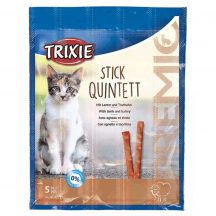 Ласощі для котів Trixie PREMIO Quadro-Sticks 5 шт. (ягня та індичка)