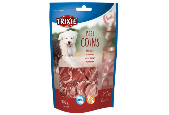 Ласощі для собак Trixie PREMIO Beef Coins 100 г (яловичина)