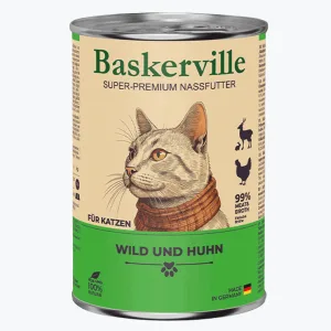 Baskerville Влажный корм для кошек, оленина и курица, 400 г