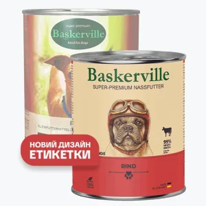 Baskerville Влажный корм для собак, говядина, 800 г