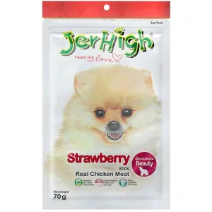 Jerhigh Stick Ласощі для собак, палички з куркою та полуницею, 70 г