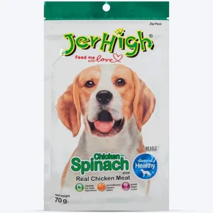 Jerhigh Stick Ласощі для собак, палички з куркою та шпинатом, 70 г