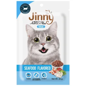Jinny Ласощі для котів, палички зі смаком морепродуктів, 35 г
