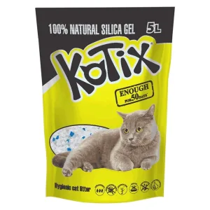 Kotix Наповнювач силікагелевий для котячого туалету, 2,2 кг (5 л)