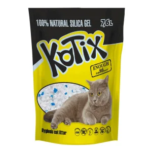 Kotix Наповнювач силікагелевий для котячого туалету, 3,3 кг (7,6 л)
