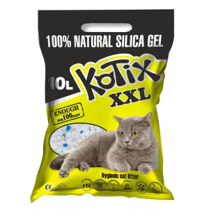 Kotix Наповнювач силікагелевий для котячого туалету, XXL, 4,5 кг (10 л)
