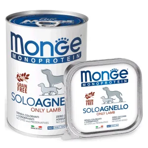 Monge Solo Вологий корм для собак, ягня, 400 г