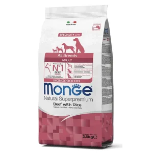 Monge Speciality Line Сухий корм для собак усіх порід, з яловичиною та рисом, 2,5 кг