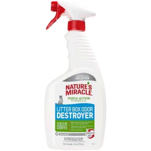 Nature's Miracle Litter Box Odor Destroyer Спрей для усунення запахів котячого туалету, 709 мл