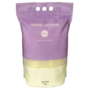 Pani Силікагелевий наповнювач для котячих туалетів, з ароматом лимону, середня фракція, 5 л (2,3 кг)