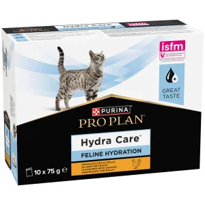 Pro Plan Hydra Care Вологий корм для дорослих котів для збільшення споживання рідини, з куркою, 10х75 г