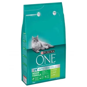 Purina One Indoor Сухий корм для котів, що постійно перебувають у приміщенні, з індичкою, 3 кг