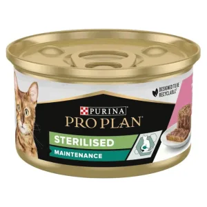 Purina Pro Plan Sterilised Паштет для стерилізованих котів, тунець та лосось, 85 г