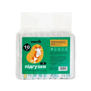 Smartis Підгузки для собак S (в розгорнутому вигляді 36.5*22 см), 10 шт.