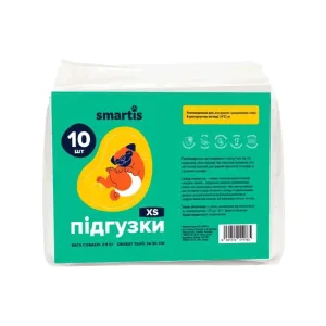 Smartis Підгузки для собак, ХS, 34х22 см, 10 шт.