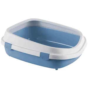Stefanplast Queen Туалет із високими бортами для котів, блакитний, 71 х 55 х 24.5 см