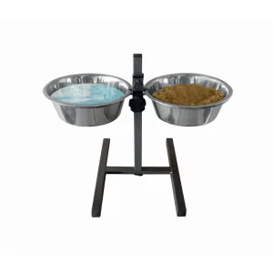 Swastik Industries Стійка з мисками, 2 х 3,95 л