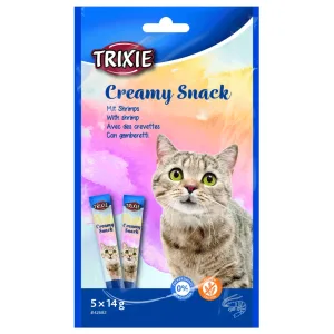 Trixie Creamy Snacks Кремові ласощі для котів, з креветками, 5 шт.