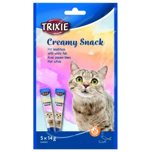 Trixie Creamy Snacks Кремові ласощі для котів, з рибою, 5 шт.