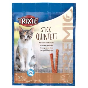 Trixie Premio Quadro Sticks Ласощі для котів, з ягням та індичкою, 5 шт.