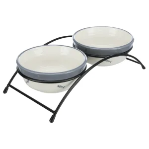 Trixie «Eat on Feet» Миски керамічні на підставці, 2 x 300 мл / 12 см