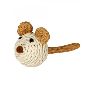 Trixie Іграшка мишка паперова з брязкальцем для котів, пряжа, 5 см