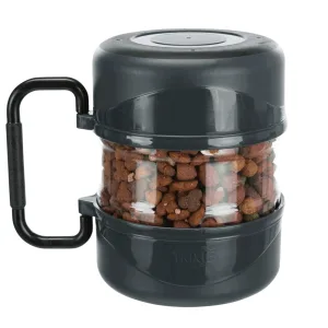 Trixie Набір дорожній контейнер для їжі, 2 л та 2 миски, по 0,75 л, синій