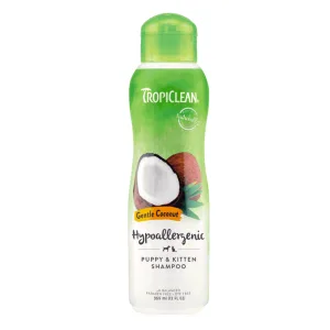 TropiClean Gentle Coconut Шампунь для догляду за шкірою кошенят та цуценят, кокос, 355 мл