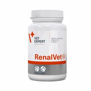 Vet Expert RenalVet Пищевая добавка для поддержки функций почек у кошек и собак, 60 капсул