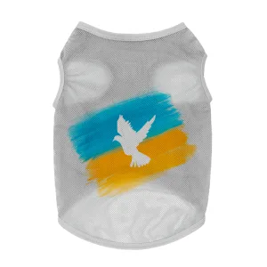 Waudog Майка для собак, малюнок Прапор, сітка, S, B 30-33 см, C 18-21 см, сірий