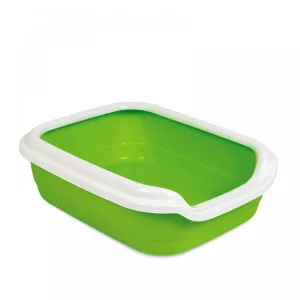 Природа Comfort Туалет для котів з бортиком, пластик, зелений