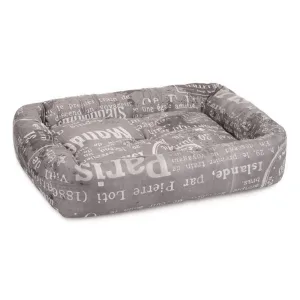 Природа «Print» № 2 Лежак, сірий, 60*52*14 см