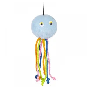 Природа М'яч Восьминіг з мотузочками на гумці, плюш, 5 см