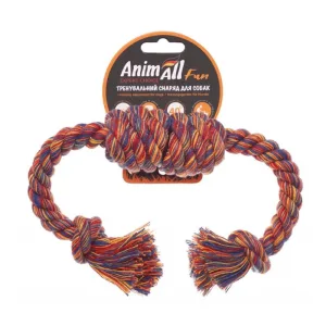 AnimAll Fun Іграшка для собак канат-бочка з двома вузлами, 33 см