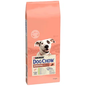 Dog Chow Sensitive Сухой корм для собак с чувствительным пищеварением, с лососем, 14 кг