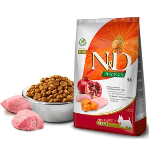 Farmina N&D Беззерновий сухий корм для собак дрібних порід, курка з гарбузом і гранатом, 2.5 кг