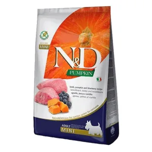 Farmina N&D Беззерновий сухий корм для собак малих порід, гарбуз, ягня та чорниця, 2,5 кг