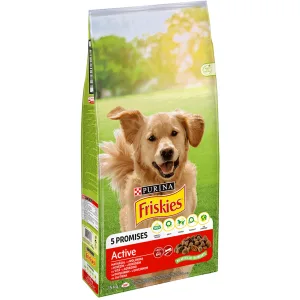 Friskies Active Сухий корм для собак з підвищеною активністю, з яловичиною, 15 кг